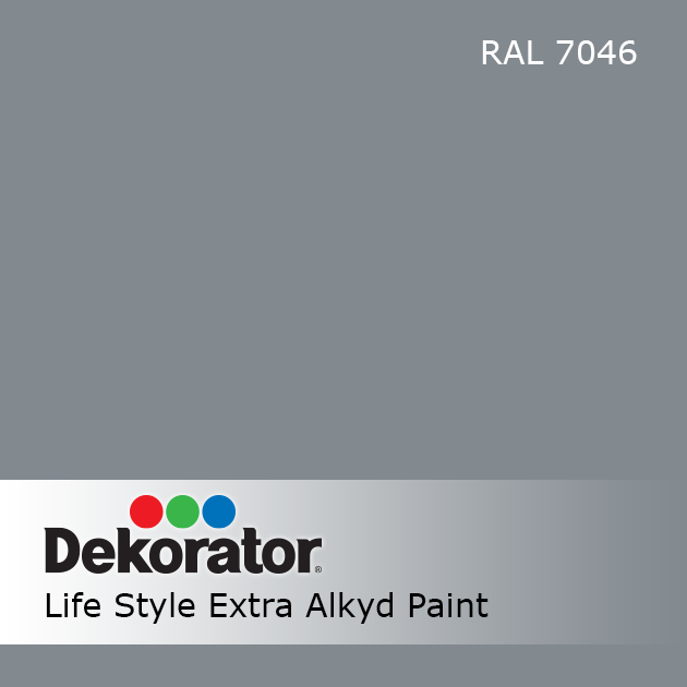 Alkidinė emalė DEKORATOR Extra, 0,75l pilka sp. 1 Alkidinė emalė DEKORATOR Extra, 0,75l pilka sp. 1