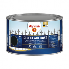 Metalo dažai ALPINA Direkt Auf Rost, 250ml juoda sp.