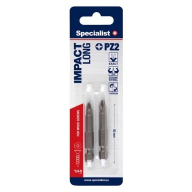 Antgalių rinkinys SPECIALIST+ PZ2, 50mm 2vnt