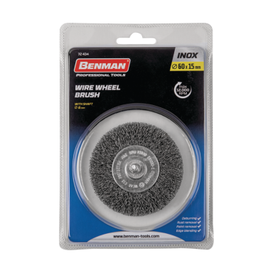 Šlifavimo šepetys BENMAN Inox 72430, 30mm