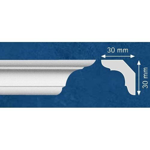 Apvadas luboms polistirolinis DOMSTAR C40, 30x30mm 2m