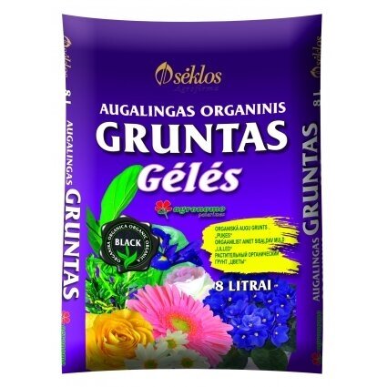 Augalingas organinis gruntas GĖLĖS, 8l Augalingas organinis gruntas GĖLĖS, 8l