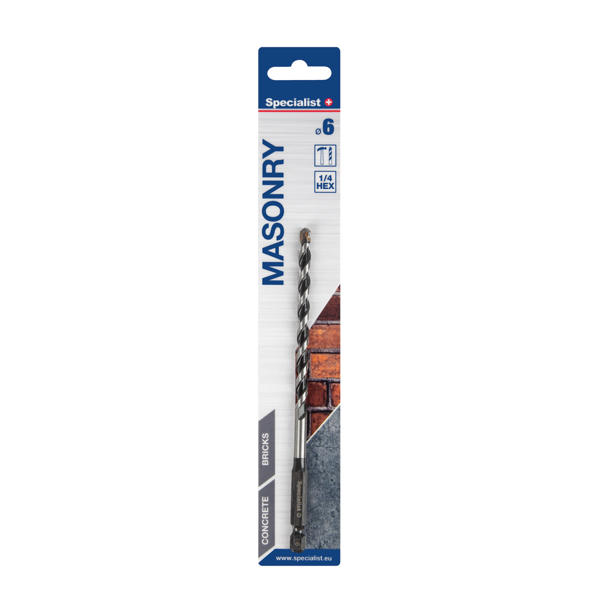 Betono grąžtas SPECIALIST+ Masonry, 6x110/150mm 1