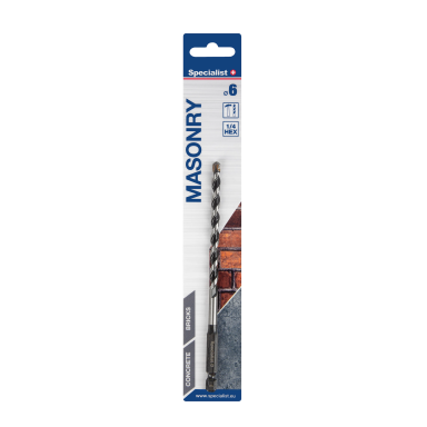 Betono grąžtas SPECIALIST+ Masonry, 6x110/150mm