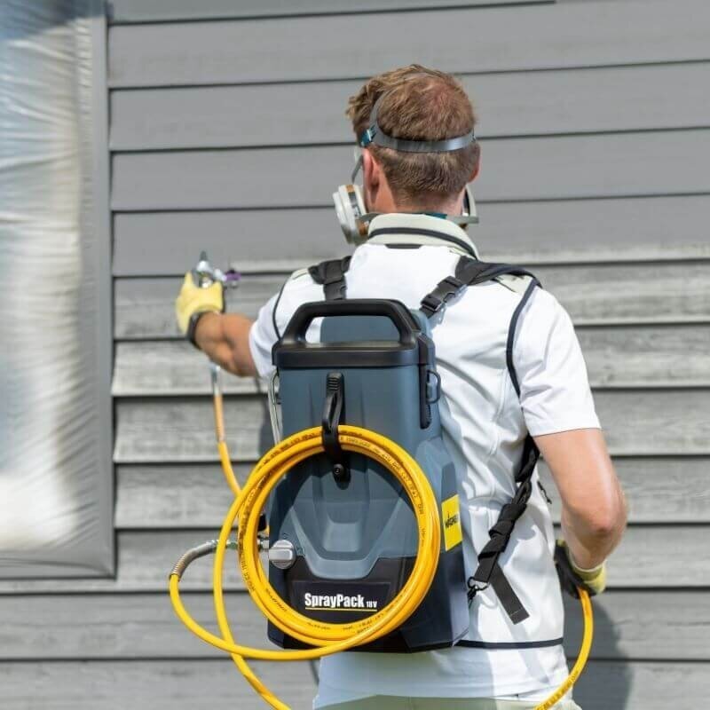 Beoris akumuliatorinis dažų purkštuvas WAGNER SprayPack (kuprinė), 18V 6