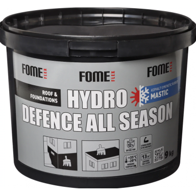 Bituminė mastika FOME FLEX Hydro Defence All Season, 9kg Bituminė mastika FOME FLEX Hydro Defence All Season, 9kg