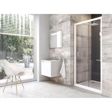 BLDP2-100 balta+stiklas Transparent