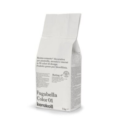 Cementinis plytelių siūlių glaistas FUGABELLA Color 01, 3kg Cementinis plytelių siūlių glaistas FUGABELLA Color 01, 3kg