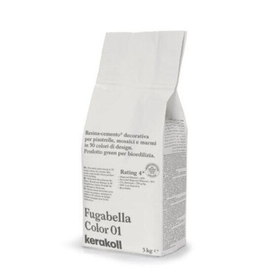 Cementinis plytelių siūlių glaistas FUGABELLA Color 01, 3kg Cementinis plytelių siūlių glaistas FUGABELLA Color 01, 3kg