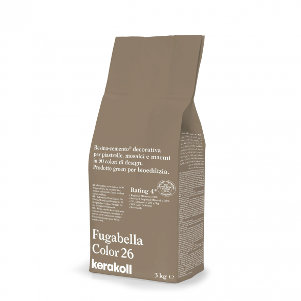Cementinis plytelių siūlių glaistas FUGABELLA Color 26, 3kg Cementinis plytelių siūlių glaistas FUGABELLA Color 26, 3kg