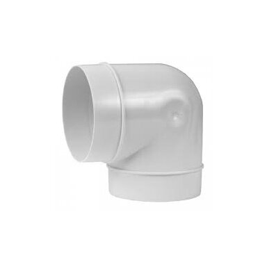D125mm, 90*ALKŪNĖ PLASTIKINĖ