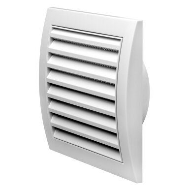 Ventiliacinės grotelės EUROPLAST ND10, 148x153mm balta sp.