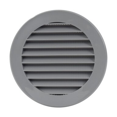 d-100mm VENTILIACINĖS GROTELĖS PLASTIKINĖS PILKA (VR100P)