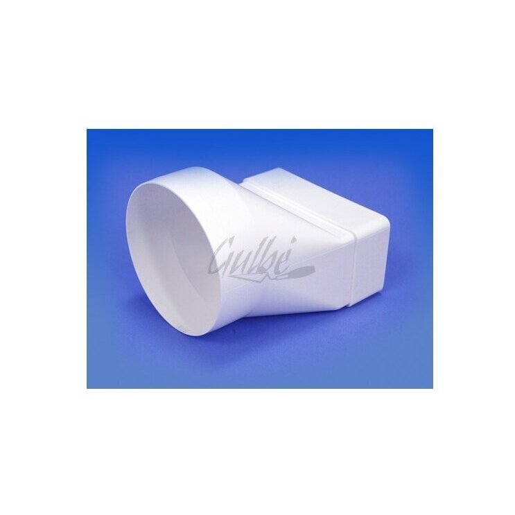 d-100 110x55mm PEREIGA Į APVALŲ (ILGĄ) PLASTIKINĖ
