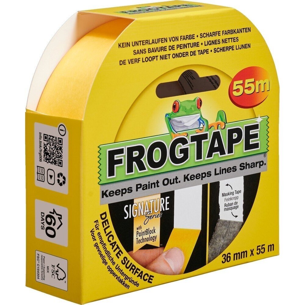 Dažymo juosta FROGTAPE Delicate Surface, 36mm 55m