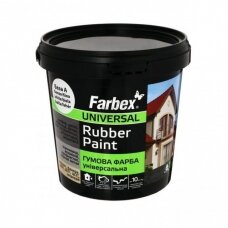 DAŽAI FARBEX "Rubber Paint" juoda 1,2kg RAL9004