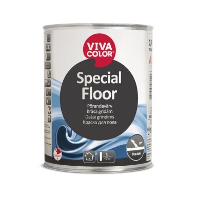 Grindų dažai VIVACOLOR Special Floor A bazė, 0,9l balta sp. Grindų dažai VIVACOLOR Special Floor A bazė, 0,9l balta sp.