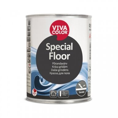 Grindų dažai VIVACOLOR Special Floor C bazė, 0,9l bespalviai