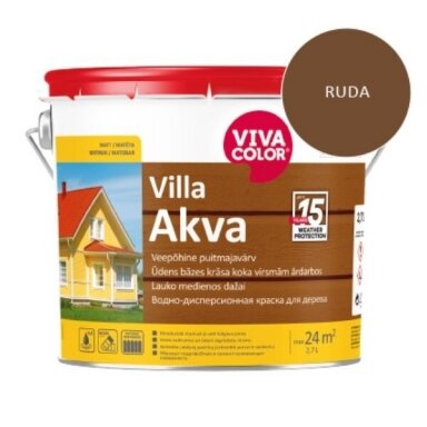 Dažai medienai VIVACOLOR Villa Akva 540X, 9l ruda sp. Dažai medienai VIVACOLOR Villa Akva 540X, 9l ruda sp.