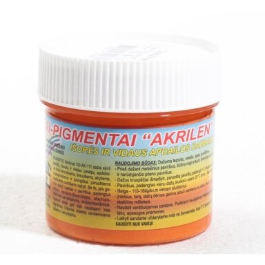 Akriliniai dažai - pigmentai AKRILEN, 120ml oranžinė sp.