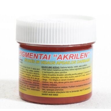 Akriliniai dažai - pigmentai AKRILEN, 120ml ruda sp.