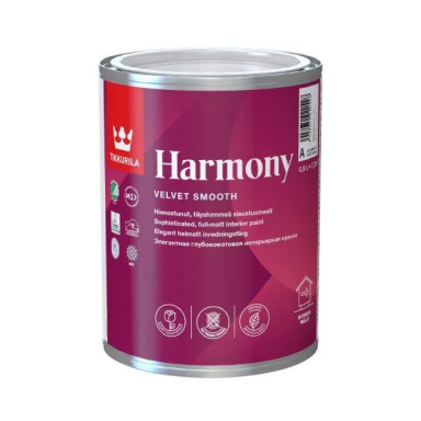 Sienų dažai TIKKURILA Harmony A bazė, 0,9l balta sp. Sienų dažai TIKKURILA Harmony A bazė, 0,9l balta sp.
