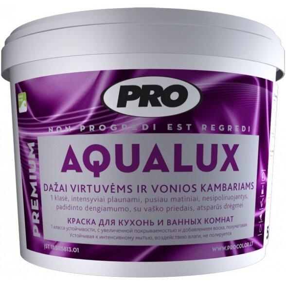 PRO DAŽAI AQUALUX (MATINIS) 3L PRO DAŽAI AQUALUX (MATINIS) 3L
