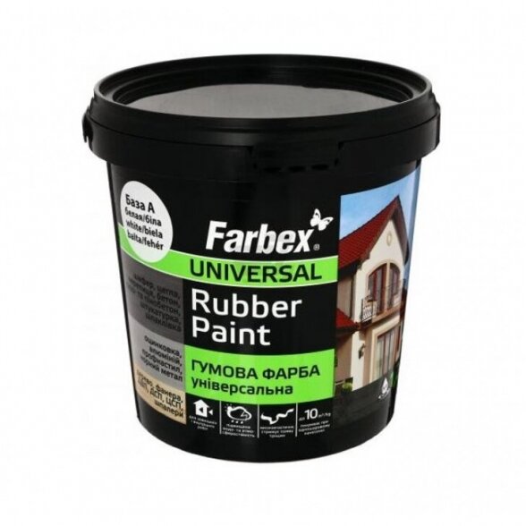 Dažai FARBEX Farba Gumova, 1,2 kg grafito sp.