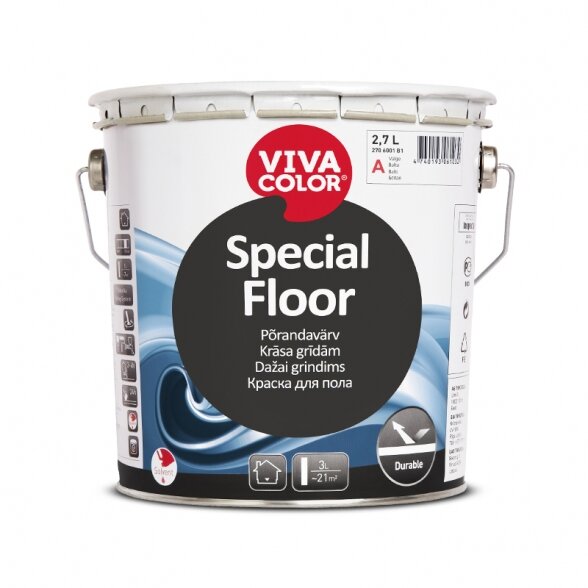 Grindų dažai Special Floor, A bazė, 2,7 l