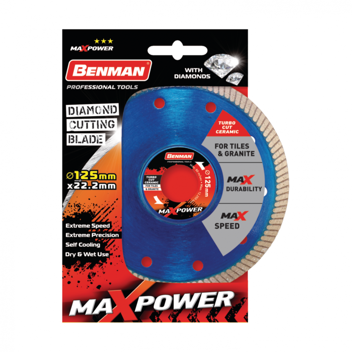 Deimantinis pjovimo diskas BENMAN MaxAXpower, 230x1,8x7mm 2