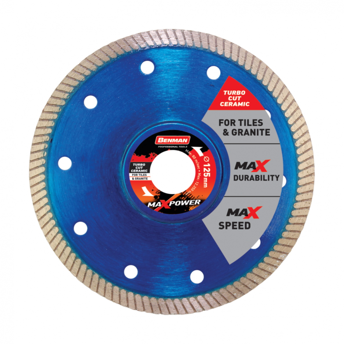 Deimantinis pjovimo diskas BENMAN MaxAXpower, 230x1,8x7mm