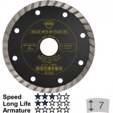 Deimantinis pjovimo diskas SAMEDIA MTS, 125x22mm