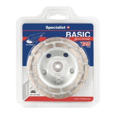 Deimantinė šlifavimo lėkštė SPECIALIST+ Basic, 125x22,23 mm Deimantinė šlifavimo lėkštė SPECIALIST+ Basic, 125x22,23 mm