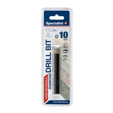 Deimantinis grąžtas SPECIALIST+, 10mm