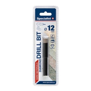 Deimantinis grąžtas SPECIALIST+, 12mm