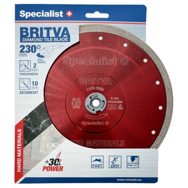 Deimantinis pjovimo diskas SPECIALIST+ Britva, 230x2x22mm