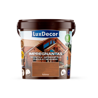 Dekoratyvins medienos impregnantas LUXDECOR, 1l kaštono sp.