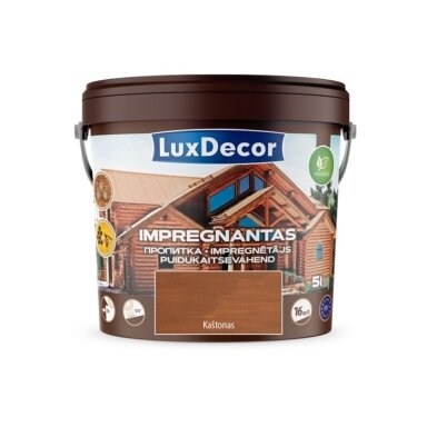 Medienos impregnantas LUXDECOR, 5l kaštonas sp.