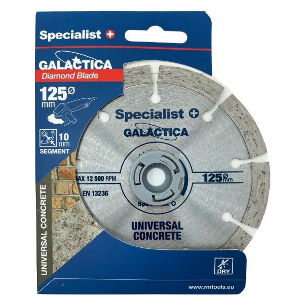 Deim. diskas GALACTICA 125x10x22,2 mm