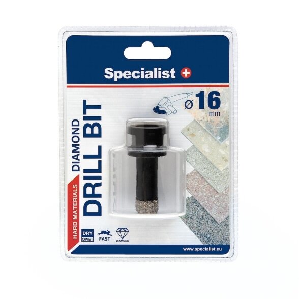 Deimantinė gręžimo karūna SPECIALIST+ M14, 16mm 1