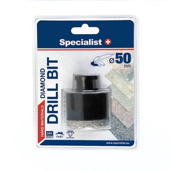 Deimantinė gręžimo karūna SPECIALIST+ M14, 50mm 1