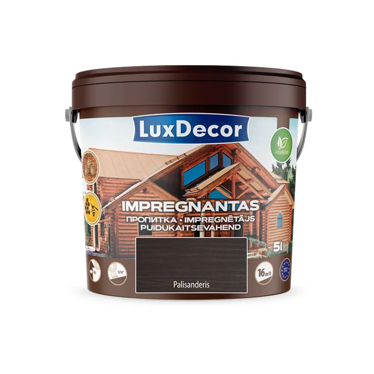 Medienos impregnantas LUXDECOR, 5l palisanderio sp.