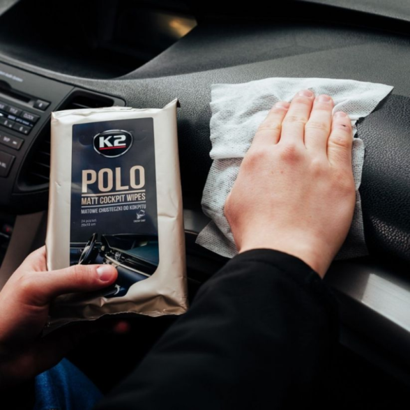 Drėgnos servetėlės K2 POLO MAT prietaisų skydeliui 1 Drėgnos servetėlės K2 POLO MAT prietaisų skydeliui 1