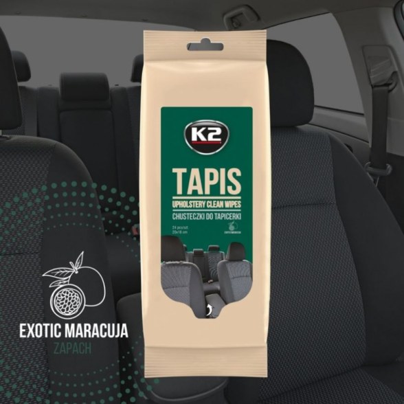 Drėgnos servetėlės K2 TAPIS tekstilei 2 Drėgnos servetėlės K2 TAPIS tekstilei 2