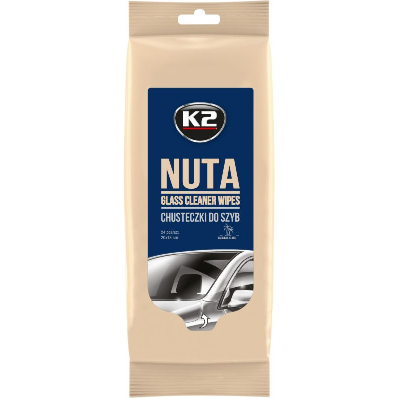 Drėgnos servetėlės K2 NUTA stiklui