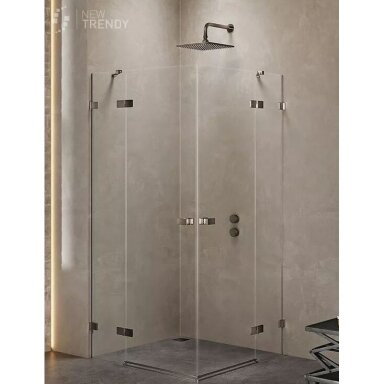Dušo kabina AVEXA GUNMETAL BRUSHED 90x90x200
