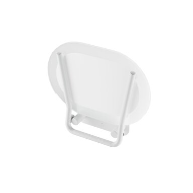 Dušo sėdynė Chrome, clear/balta Dušo sėdynė Chrome, clear/balta