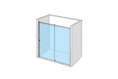 Dušo durys IDO Showerama 8-1 165, matinis stiklas