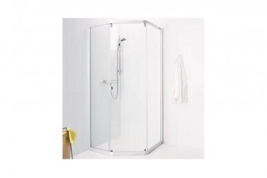 Dušo kabina IDO Showerama 8-3  90x70, skaidrus stiklas