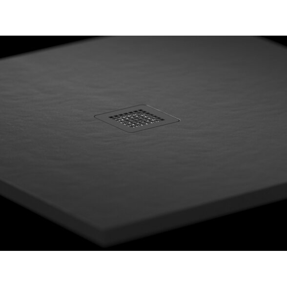 Dušo padėklas Slate Pro 120x90 juodas matinis 1